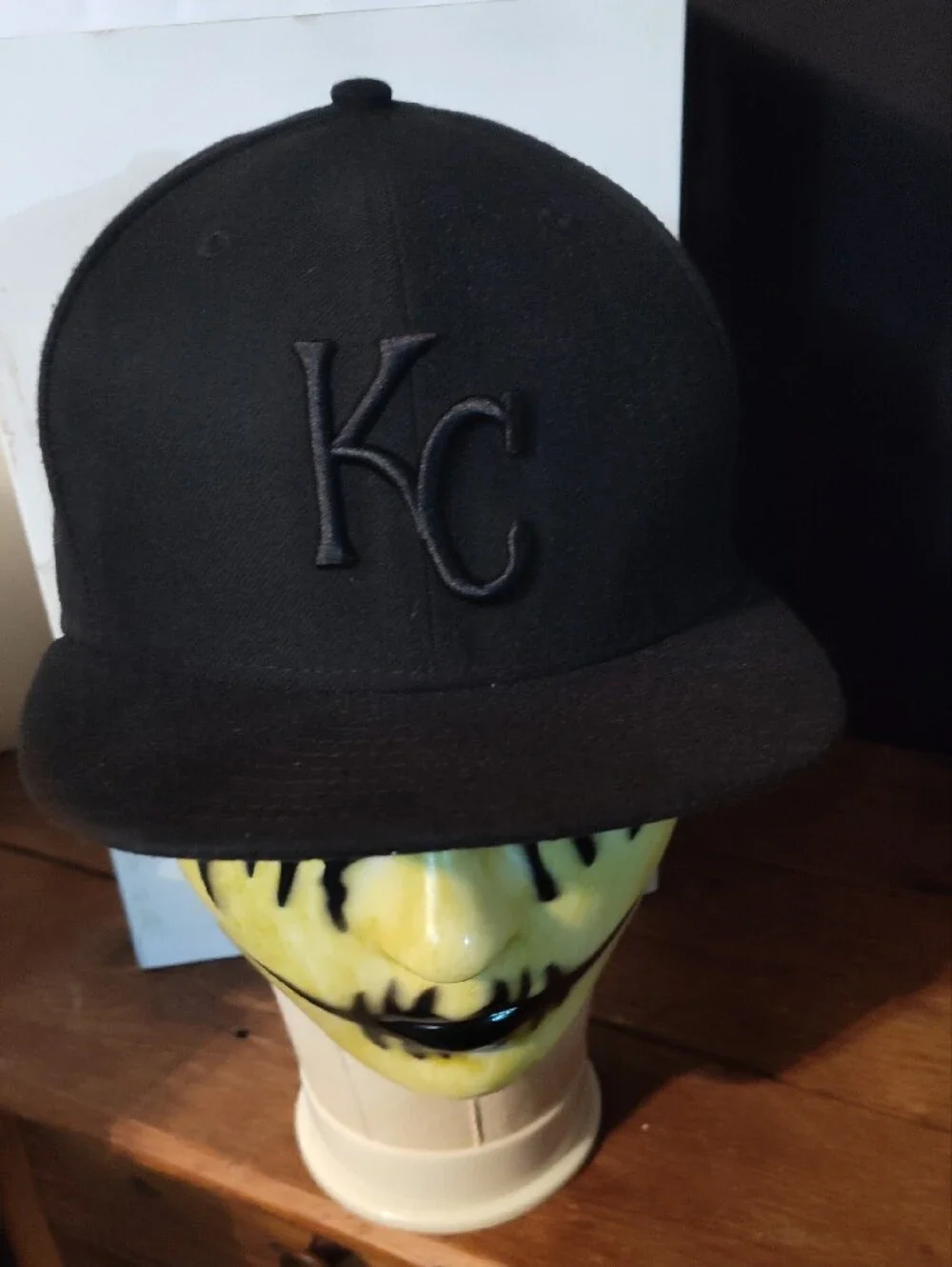 KC Black Men's Fitted 7 5/8 Hat - New Era 59 Fifty NWOT